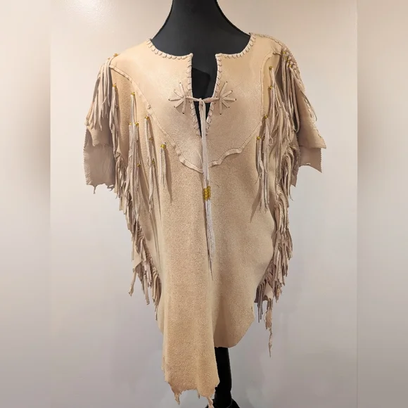 Fringed Buckskin Top - Picture 1 of 7